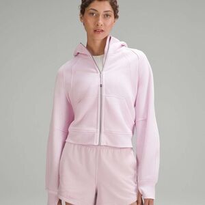 Lululemon Meadowsweet pink Cropped Full Zip Scuba.